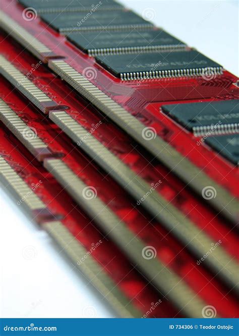 RAM modules close up stock photo. Image of close, macro - 734306