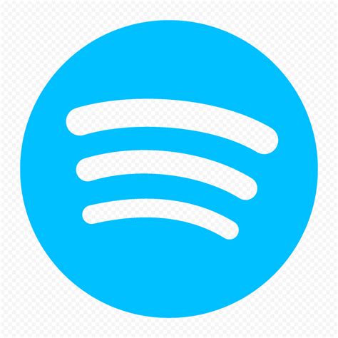 HD Spotify Blue Logo Symbol Icon PNG | Citypng