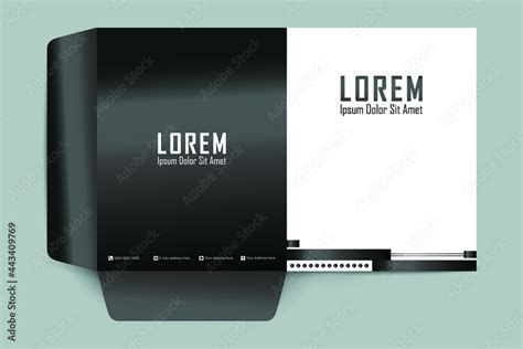 Folder design template. Cover design for folder, brochure, catalogue ...