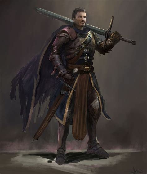 ArtStation - Male Assassin / Guard, Jeffrey Chang | Concept art characters, Fantasy character ...