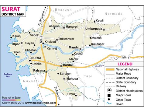 Buy Surat District Map online