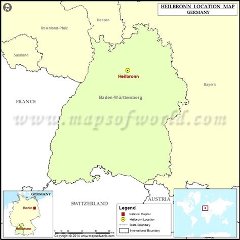 Where is Heilbronn | Location of Heilbronn in Germany Map