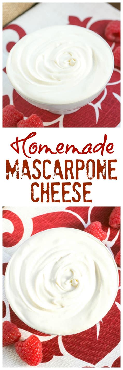 Homemade Mascarpone | recipe for homemade mascarpone