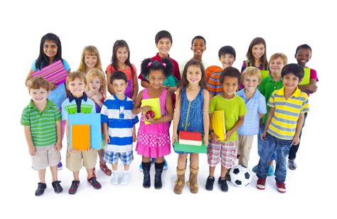 Large Diverse Group of Children Stock Photo - Image of expression ...