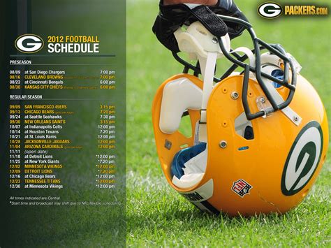 🔥 [50+] Green Bay Packers Schedule Wallpapers | WallpaperSafari