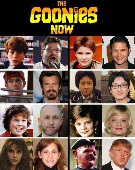 The Goonies, then and now. - RealFunny