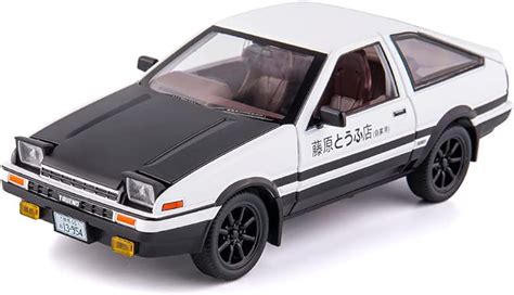 BDTCTK 1/24 AE86 Initial D Model Car, Zinc Alloy Pull Back Toy car with ...