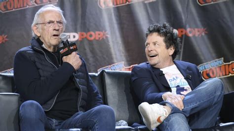 ‘Back to the Future’ Costars Michael J. Fox & Christopher Lloyd Reunite at NYCC