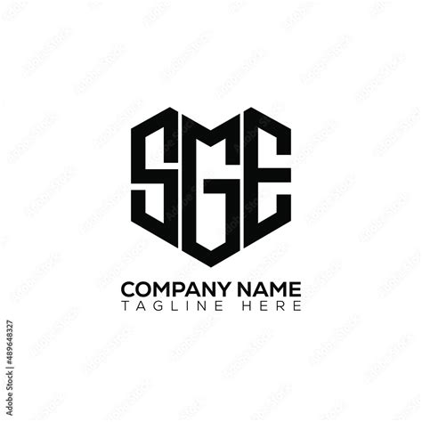 SGE letter logo design on white background.SGE creative initials letter logo concept.SGE letter ...