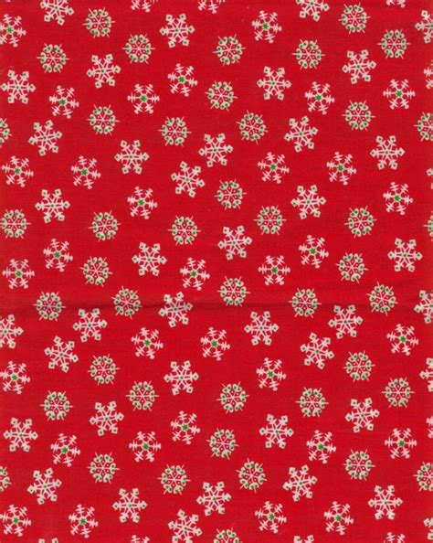 One Yard Vintage Christmas Print Fabric