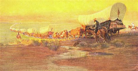 1800s American Western Frontier Painting by Vintage Images - Pixels