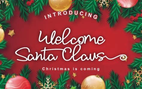 Welcome Santa Claus Font - Demofont.com