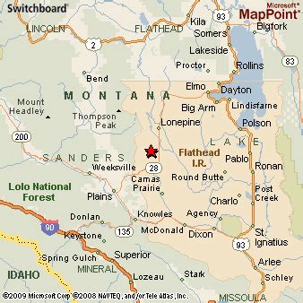 Hot Springs, Montana Area Map & More