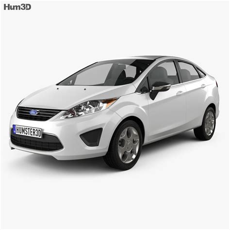 Ford Fiesta sedan (US) 2014 3D model - Vehicles on Hum3D