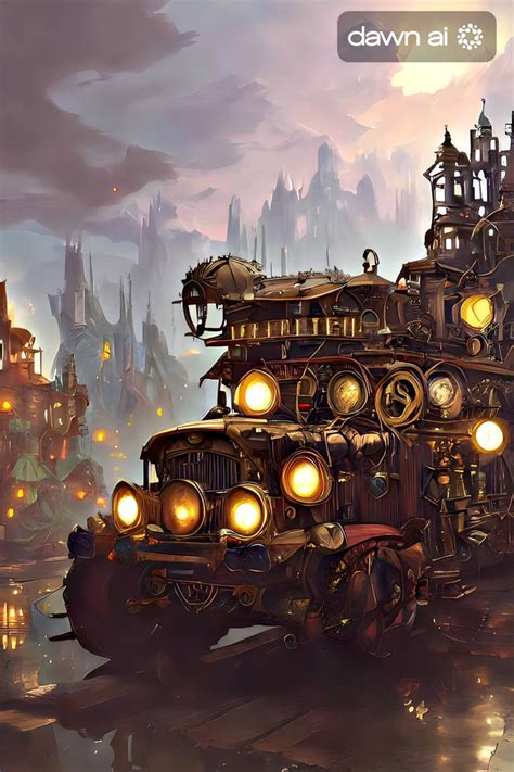 Steampunk vehicle Artwork by MarceloSilvaArt on DeviantArt