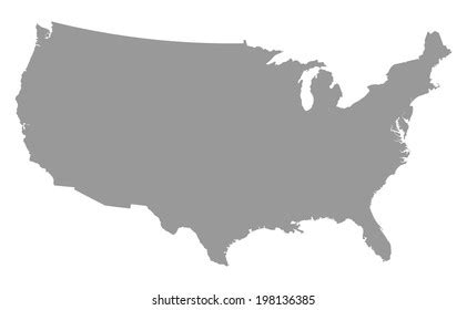 Usa Map Blue Stock Vector (Royalty Free) 198136379 | Shutterstock