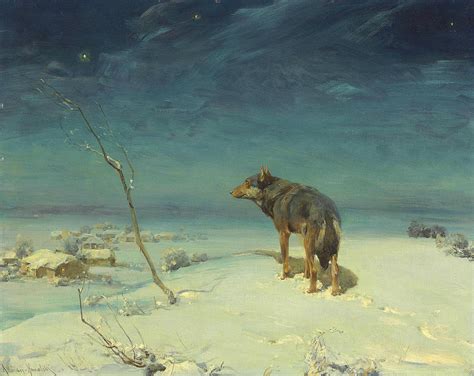 The Lone Wolf Painting by Alfred Kowalski