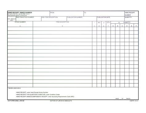 Da Form 3161 Fillable 2062 Hand Receipt Pdf In 2020 Cover Sheet | Images and Photos finder