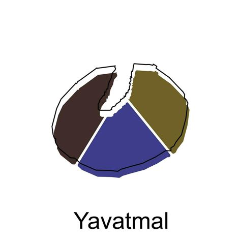 Yavatmal map. vector map of the India Country. Borders of for your infographic. Vector ...