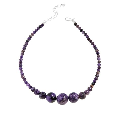 Jay King Sterling Silver Purple Charoite Bead Necklace - 9304765 | HSN ...