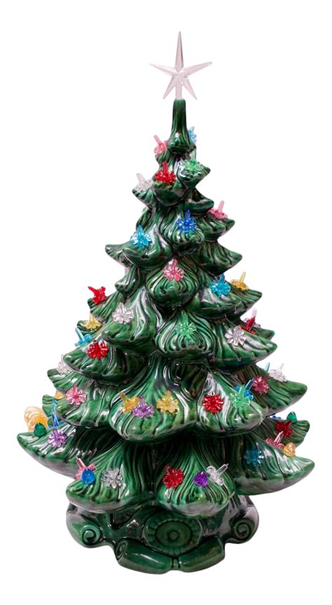 Vintage Ceramic Illuminated Christmas Tree | Chairish