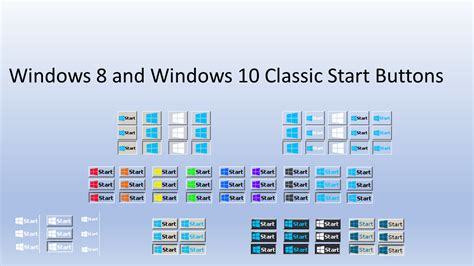 Windows 8 and Windows 10 Classic Start Buttons by dogchew57 on DeviantArt