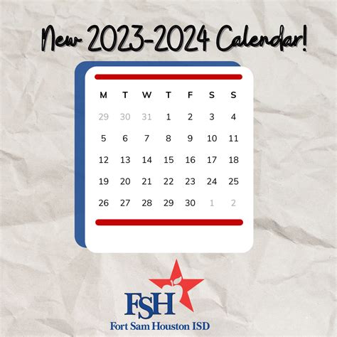 2023-2024 School Calendar Approved! | Fort Sam Houston Elementary School