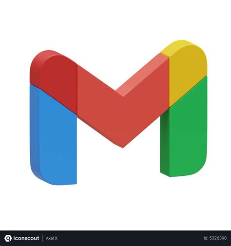 Free Google gmail 3D Icon download in PNG, OBJ or Blend format