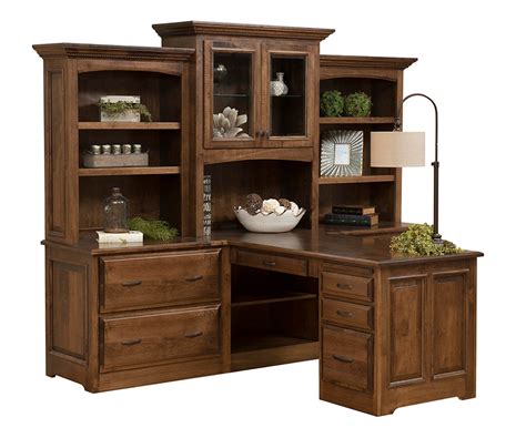 Liberty Partners Desk & Three Piece Hutch - Amish Elegance