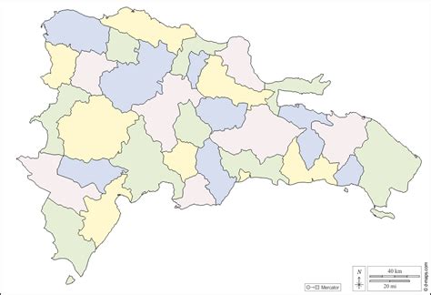 Mapa Mudo De La Republica Dominicana