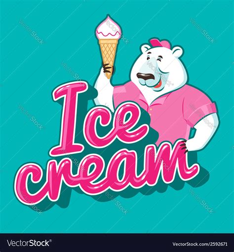 Polar Bear Ice Cream Logo