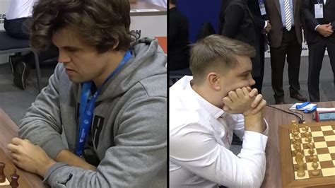 Magnus Carlsen arrives late for chess game and still beats opponent with nine secs left