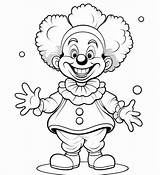 Cute Clowns Coloring Page Collections For All Ages sketch template