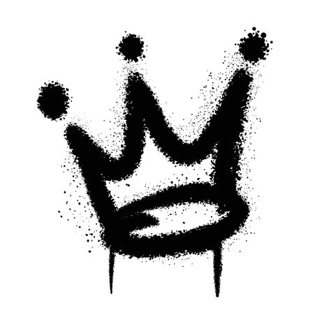 Graffiti spray paint Crown Isolated Vector Illustration 12104204 Vector ...