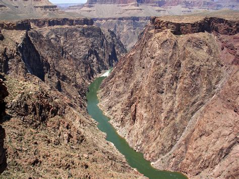 The inner canyon gorge: Bright Angel Trail, Grand Canyon National Park, Arizona