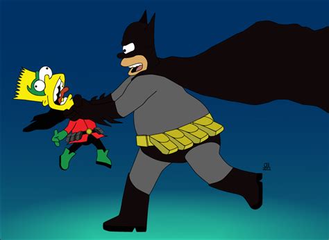 Batman-Homer-Simpsons-and-Robin-Bart-Simpsons(By-C by megaC5 on DeviantArt