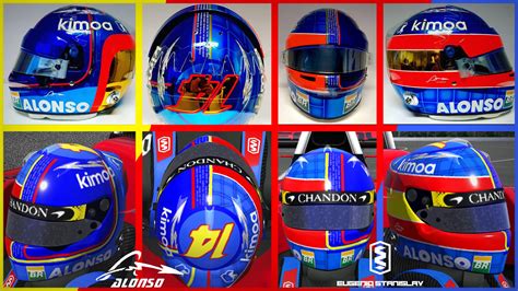 Fernando Alonso Special Helmet by Eugenio Stanislav - Trading Paints