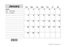 2023 Google Docs Calendar Templates - CalendarLabs