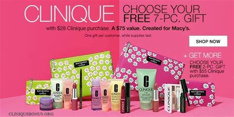 Clinique Bonus at Macy's - Free 7-pc Gift