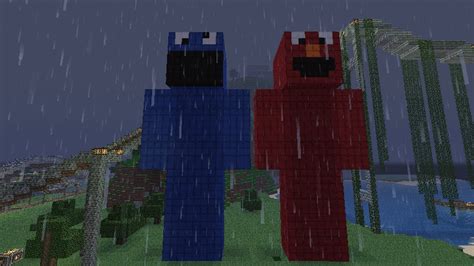 Elmo Skin Pixel Art Minecraft Project