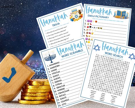 Hanukkah 10 Party Games BUNDLE Ten Chanukah Celebration - Etsy