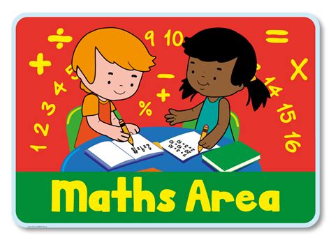 Rectangular Zone Sign - Maths Area