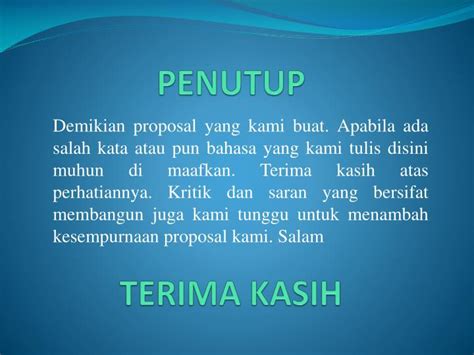 Kata Penutup Power Point | LEMBAR EDU