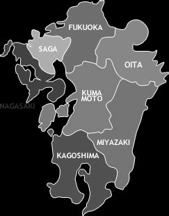 MAP OF KYUSHU AREA SOURCE: KYUSHU TOURISM INFORMATION... | Download ...