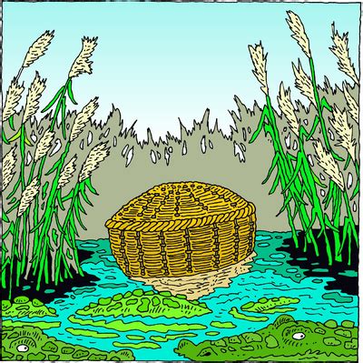 Image: She took for him an ark of bulrushes and laid it in the reeds by the rivers bank | Exodus ...