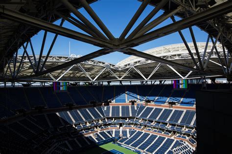 How the Roof Was Raised at Arthur Ashe Stadium - The New York Times