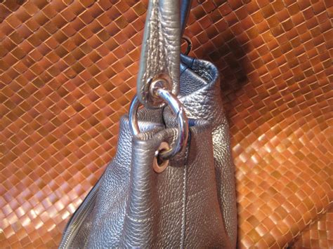 Monsac Silvery Leather Purse | * 19in silver metallic leathe… | Flickr