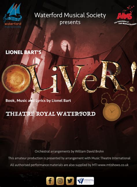 2023 - Oliver! Show Programme - Waterford Musical Society - Waterford ...