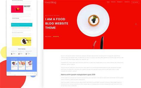 Food Blog Website Templates - prntbl.concejomunicipaldechinu.gov.co