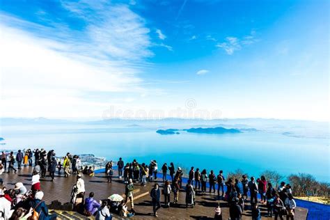 Shiga,Japan - November 13,2017 : Biwa Lake Valley at Shiga Japan. Lake Biwa Located at the ...